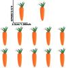 12Pcs Creative Mini Easter Carrots Handmade DIY Craft Artificial Foam Carrot Decorative Realistic Easter Carrot Pendant