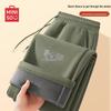 Men's Autumn/Winter Heavyweight Straight-Leg Fleece-Lined Sweatpants