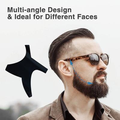 Beard Lineup Guide Kit with Pencil Liner Create Desired Design Trimming Tool Men Gift Versatile Beard Comb for Styling Edging