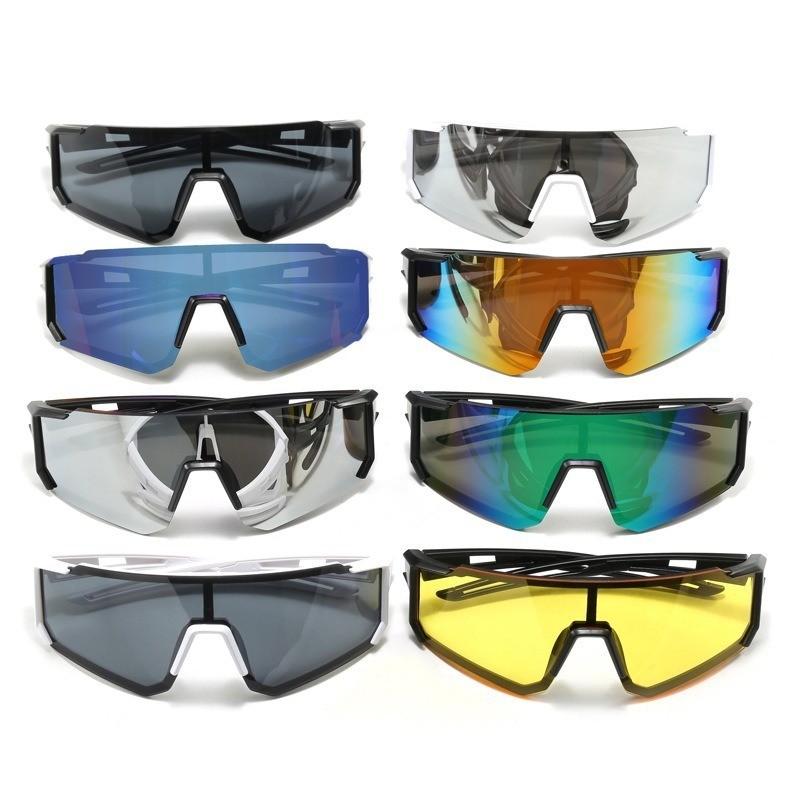 9PCSNew Goggles Outdoor/Sports/Cycling Sunglasses Windproof Large Frame Men Women Running Bicycle Glasse