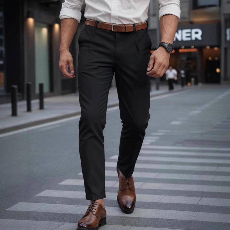 Men's business pants spring and summer new high-end men's straight casual pants 6