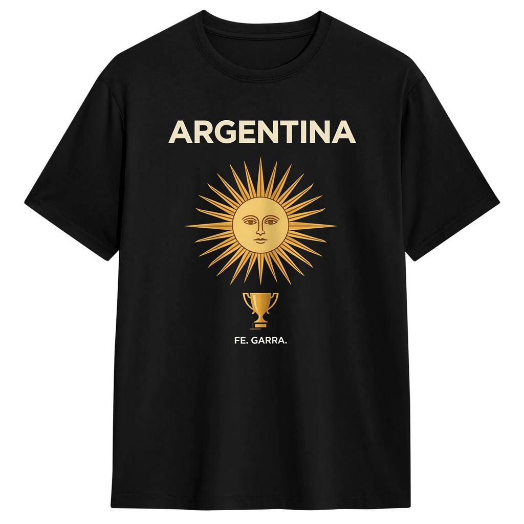 Streetwear T-Shirt Summer Vintage Retro Argentina Flag Heart Argentinian Pride Fashion T-Shirts Cotton Tee Shirt Short Sleeve
