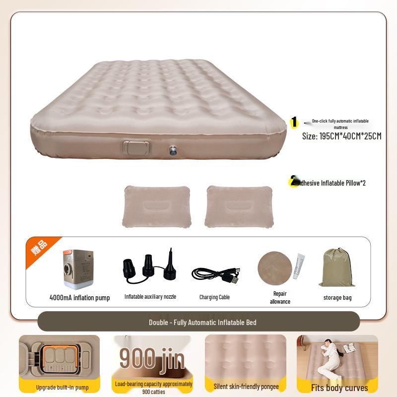 Automatic Inflatable Camping Mattress for Outdoor Travel and Tent Use