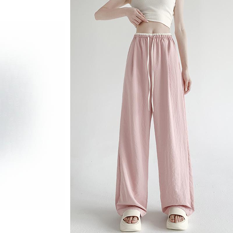 Wide-leg Pants Women's Summer Thin New High-waisted Loose and Thin Loose Narrow Version Cool Pants