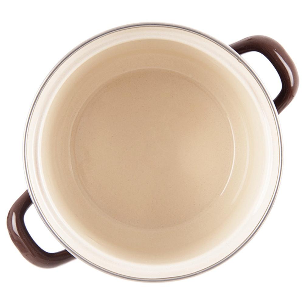 Enameled Pot for Traditional Cooking On Gas Induction 14 Cm 0.95L