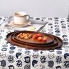 Ovale Serviertabletts, Geschirr, Dessert, Tee, Untertasse, Untersetzer, Kaffee-Untersetzer, Holzteller, Aufbewahrung, Lebensmittel-Display, Home Hotel Decor
