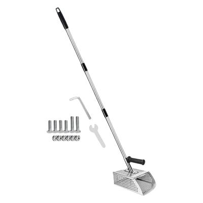 Strong 201 Stainless Steel Sand Shovel With Hexagonal Openings For Efficient Sifting And Excavation