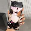 Haikyuu Oya Volleyball Anime Hard PC Phone Case For Samsung Galaxy Z Flip 6 5 4 3 Black Cover ZFlip6 Flip5 Flip4 5G Foldable Pri