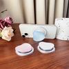 Solid Color Glass Love Cell Phone Airbag Holder Magnetic Removable Desktop Support Portable Retractable Cell Phone Holder