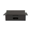 Recessed Socket 3X2P+Z Flat Edge Black - On-Ae-1371/B