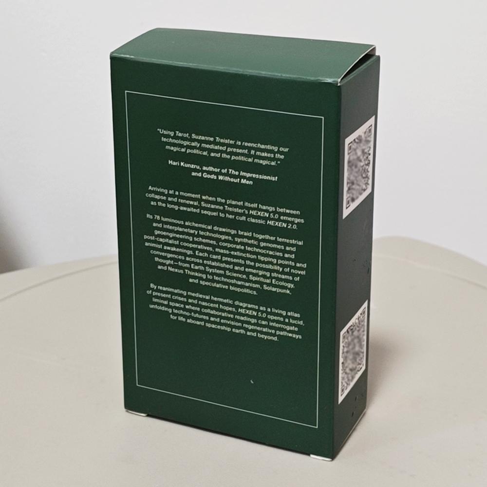 HEXEN 5.0 Tarot Deck, 78 Pcs Tarot Cards Based on Alchemical Art, Tech-Spirituality & Climate Crisis 12*7cm Double-embossed