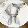 Einfarbiger Seidenschal im koreanischen Stil für Damen – Vielseitiges Modeaccessoire für Frühling, Sommer und Herbst