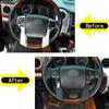 Flat Matte Plastic Steering Wheel Panel Cover Trim For 4Runner 2010+ /Tundra 14+