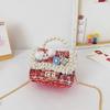 Handbag Shoulder Pearl Bag With Lightweight Pu Material Chain Bag For Kids