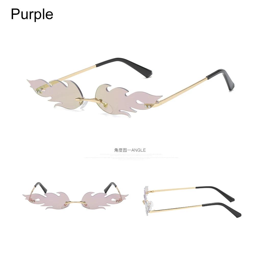 1PC Fashion Rimless Sunglasses Women Men Diamond Shape True Film Sun Glasses UV400 Trending Vintage Streetwear Narrow Eyewear