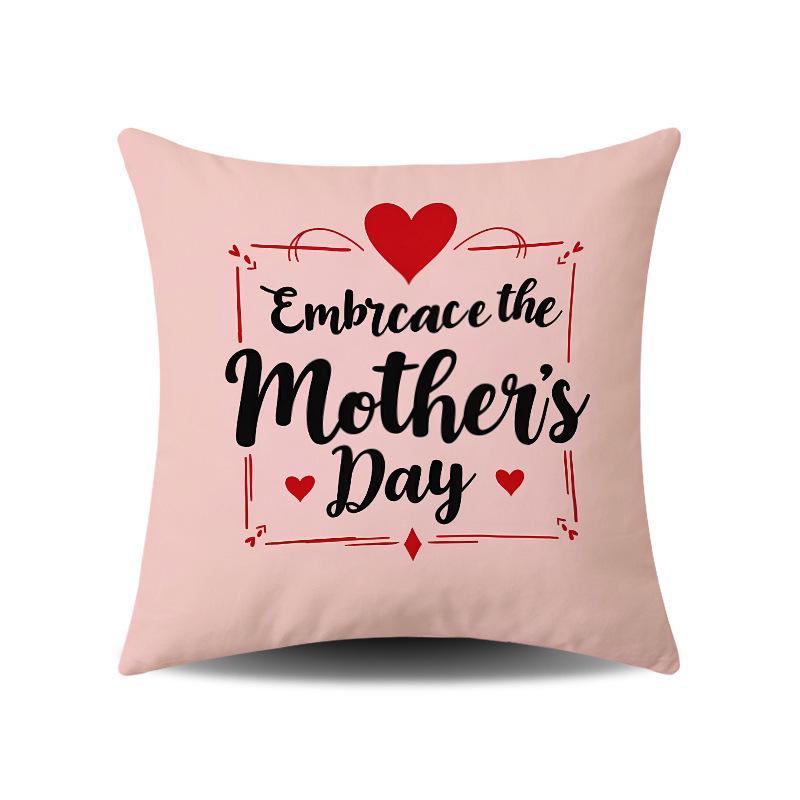 Mother's Day Festive Atmosphere Cushion Covers for Home and Sofa Decor