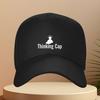 Thinking Cap Baseball Cap Lightbulb Graphic Adjustable Unisex Polyester Outdoor Golf Hat