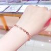 Purple Gold-Plated Rose Gold Shiny Phoenix Tail Scale Bracelet Korean Version Temperament Versatile Colored Gold Adjustable Jewelry