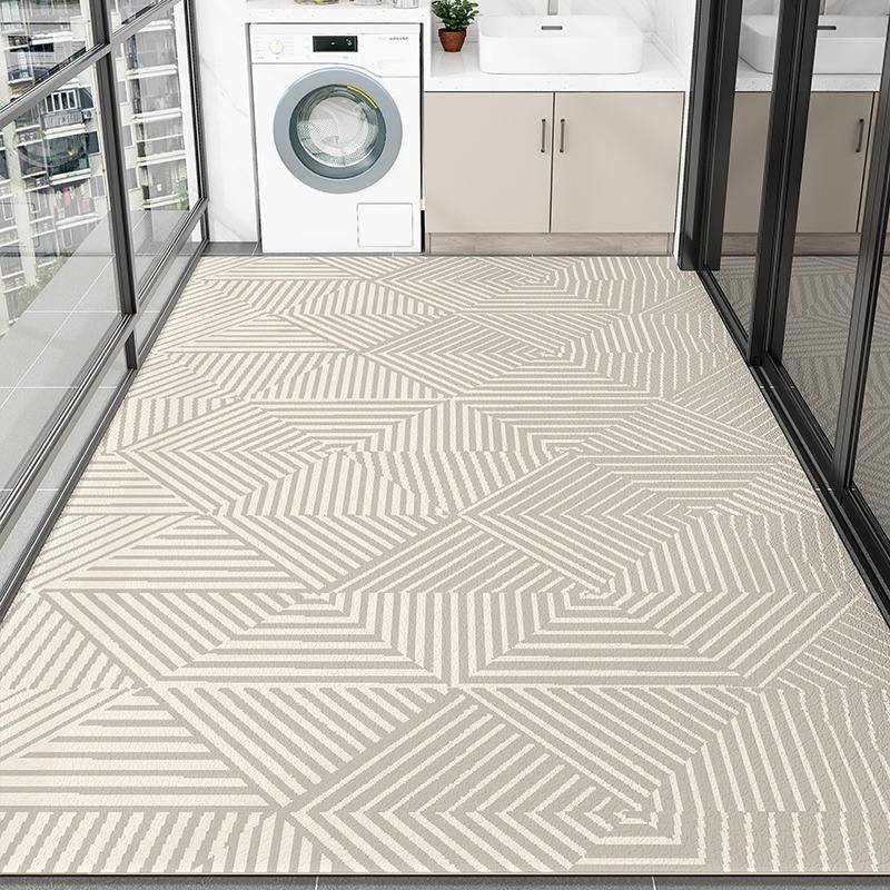 Balcony PVC Carpet Waterproof Non-slip Leather Floor Mat Can Be Cut Easy To Clean Foot Mats Large Area Home Decoration Rug