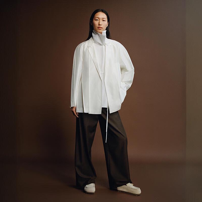 LESS 2025 Autumn Casual Fashion Wide-Leg Cropped Pants