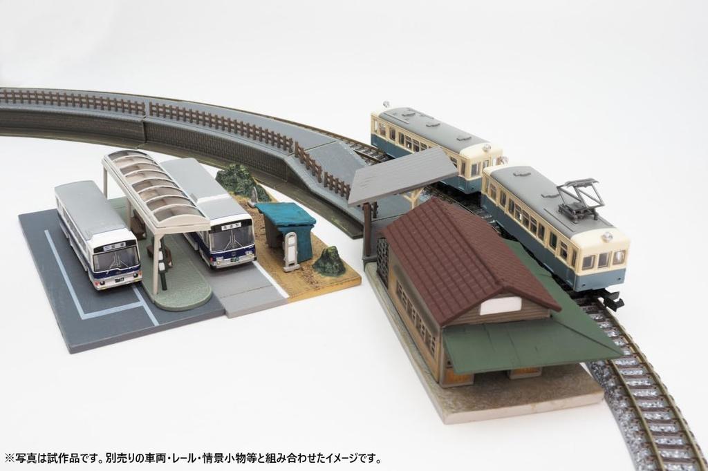 TOMYTEC Building Collection Kenkore Station E2 Curved Platform C280 Diorama Supplies 335221 060-2 Inside, Compatible,