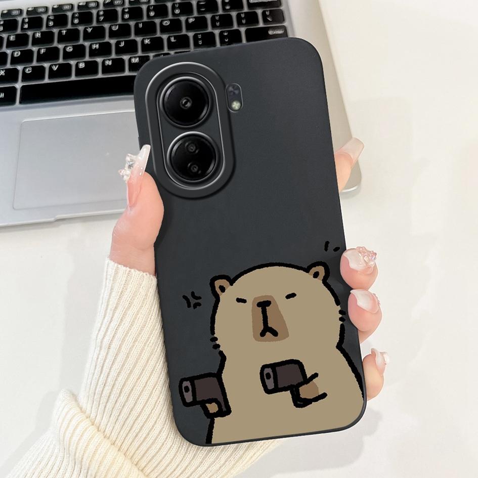 For Redmi 13C 4G Case Cute Rabbit Cartoon Protective Cover For Xiaomi Redmi 13C 2023 Phone Cases Redmi13C 13 C Shockproof Bumper