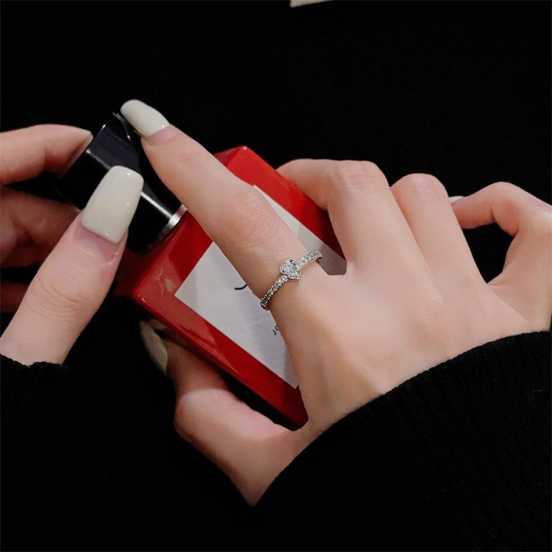 Light Luxury, High-End Sense, Personality, Niche Design, Simple Opening Ring, Cold Wind Ring, Female Index Finger Ring