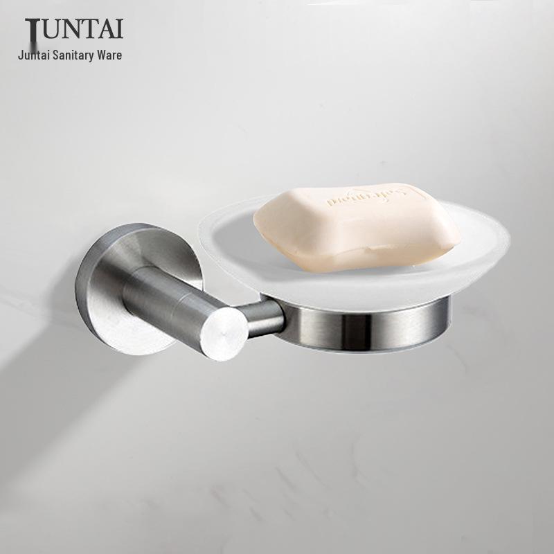 60 Series Model 304 Stainless Steel Wall-Mounted Towel Rack with Mirror Finish & Towel Ring