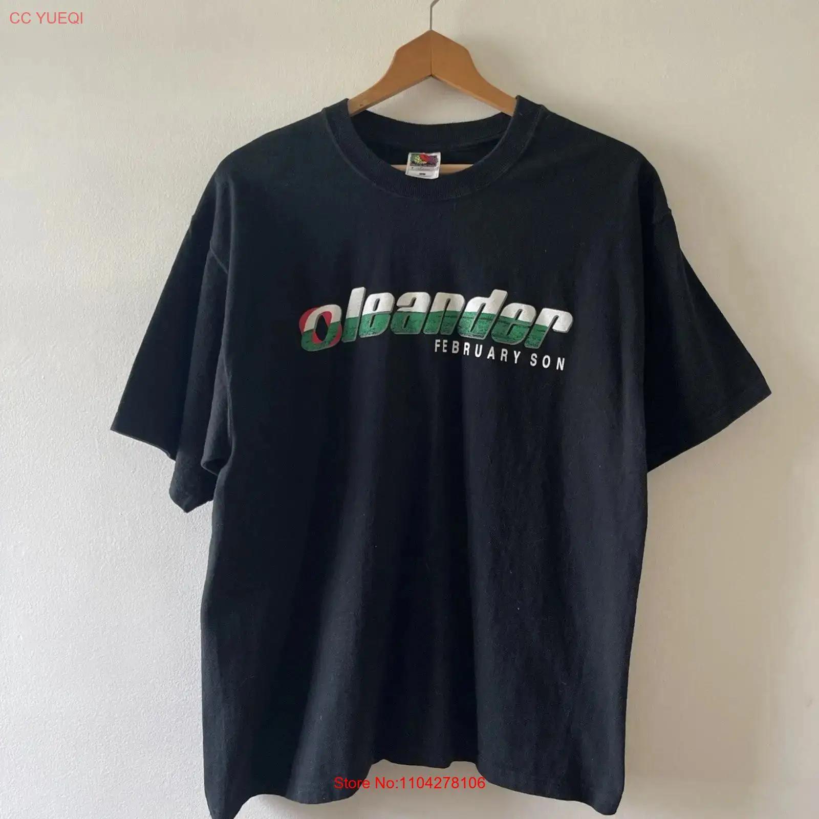 

Vintage Oleander T Shirt February Son Robot VG Grunge Rock Band 90s Rare Large vintage Washed homme graphic Stretched 5XL різнокольоровий