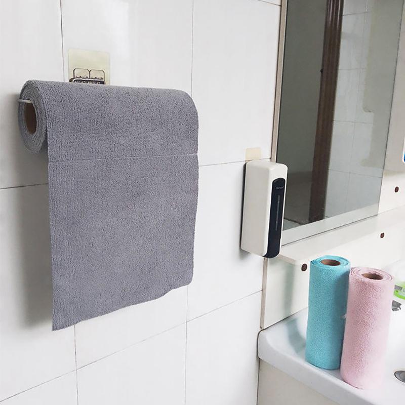 Tear-Off Cleaning Cloth Roll Durable Reusable Dish Towel For Kitchen Greaseproof And Quick Drying Microfiber Hand-Tear Rags