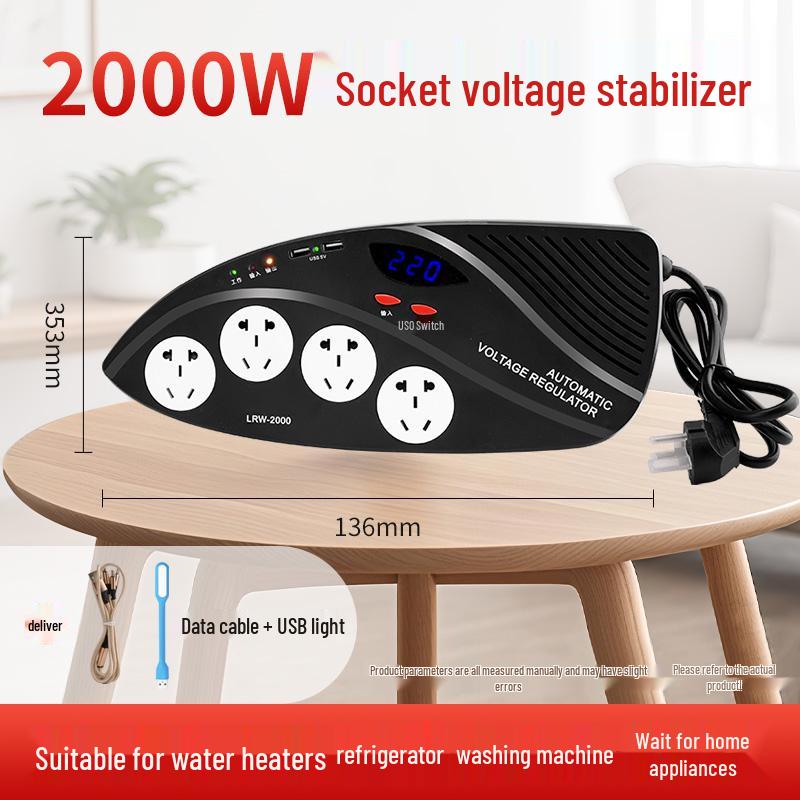 High-Power Automatic Voltage Stabilizer for Home Appliances: TV, Refrigerator, Laptop