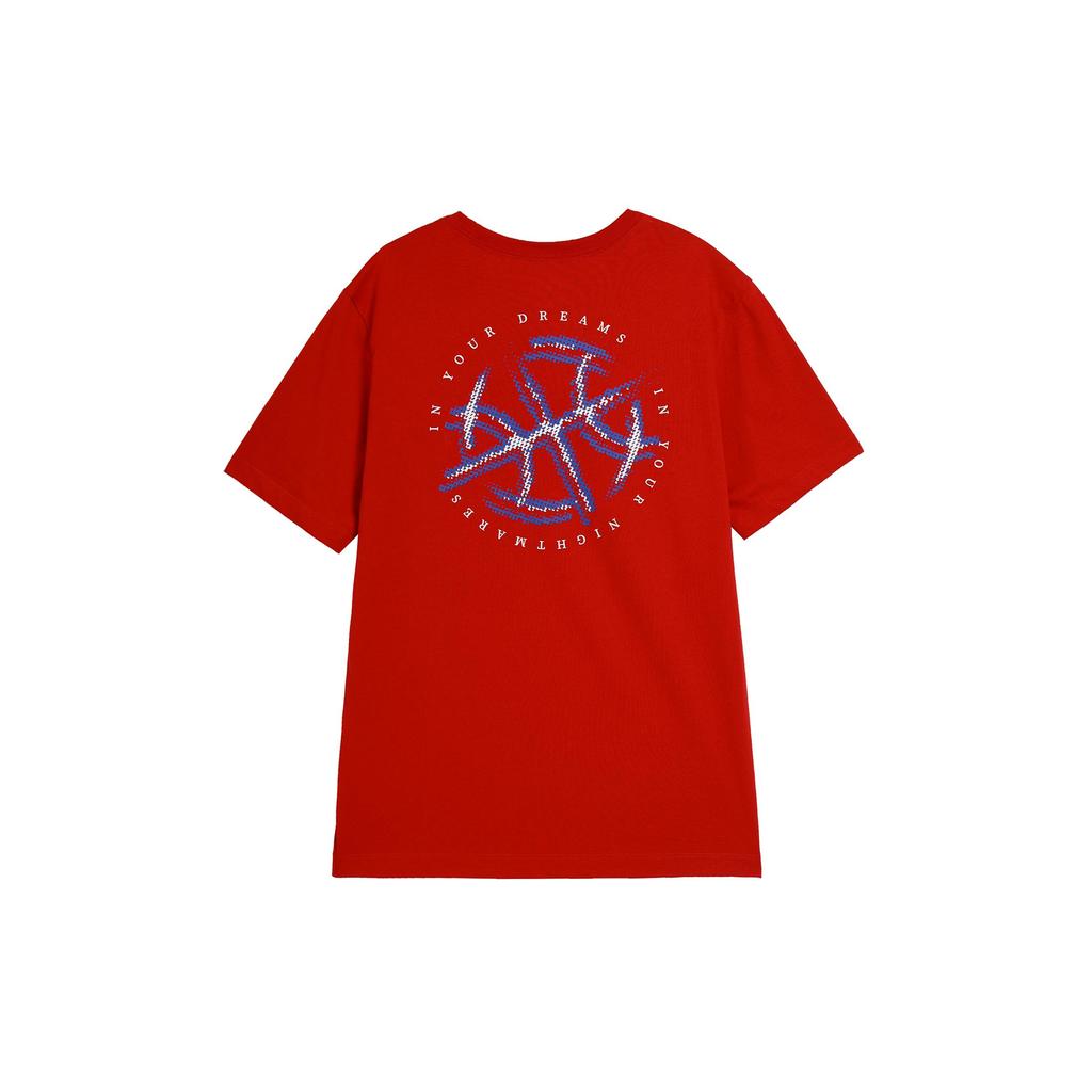 Jordan Sport T Shirts Men's Red Crew Neck Moderate Straight Fit DA9915-687