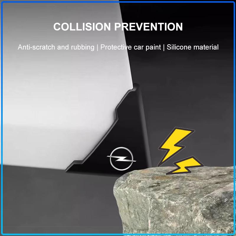 2Pcs Car Door Corner Silicone Protective Anti-Collision Cover For Opel Astra H G J Insignia Mokka Zafira Corsa Vectra B C D