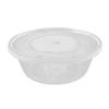 Disposable 625ml Round Food Containers with Lids