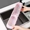 Sink Holder Adjustable Drainer Sink Tray Sponge Soap Holder Sink Organizer Holder Dish Cloth Hanger For Home Kitchen