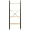 VidaXL Étagère sur pied 4 niveaux Marron clair et noir 56x35x140 cm 336364