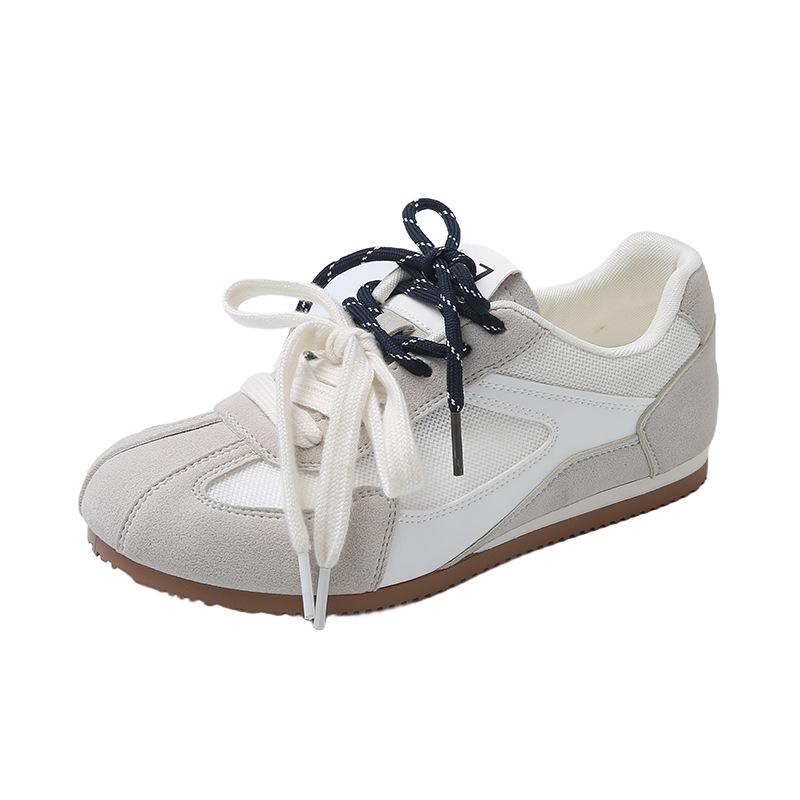 Color Matching Dexun Shoes Women's 2025 Summer New Comfortable Flat-soled Single Shoes Fashionable Versatile Mesh Breathable Soft Sole Casual