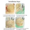 2025 Parrot Nest Straw Bird Nest Natural Handmade Warm Pigeon House Bedroom Courtyard Bird Cages Supplies Bird Cage Accessories