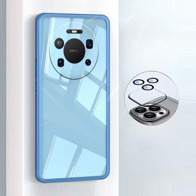 For Huawei Mate 80 Pro Case Camera Protection Semi Transparent Soft Silicone Shockproof with Lens Protector Films
