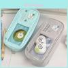 Canvas Cat Pen Case With Clear Window For Students And Office Supplies