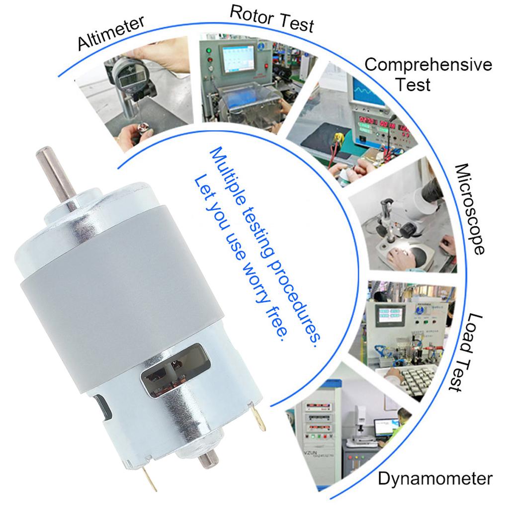 795 DC Motor 20000RPM 24V Double Ball Bearing High Speed High Torque Micro Motor for DIY Electric Tools / Small Machine