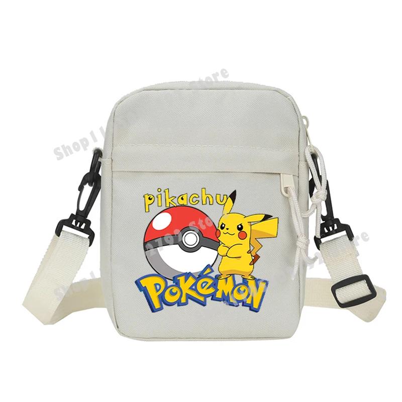 Pokemons Pikachu Shoulder Bag Small Crossbody Satchel Anime Gengar Casual Messenger Sling Bag Men Sports Pouch Boy Birthday Gift