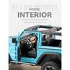1/24 Jeep Dual-form Alloy Model, Cool Sound and Light, Four-wheel Shock Absorption, Exquisite Desktop Ornaments
