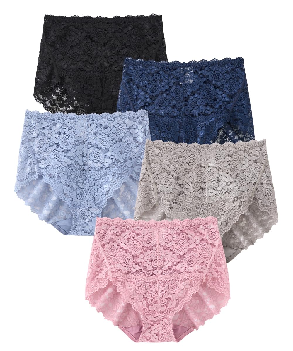 

Nissen Regular Cotton Blend Stretch Lace Smoky LL Women s Shorts, Deep-Length Shorts, 5-Pack, Color,