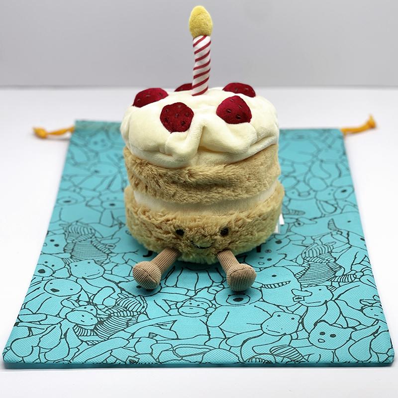Cute Plush Birthday Cake Doll Soft Comforting Stuffed Toy Creative Gift For Kids And Girlfriend