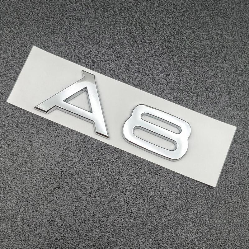 3D ABS Chrom Černé Logo S Line Znak Blatník Samolepka Kufr Auta Pro Audi A1 A2 A3 A4 A5 A6 A7 A8 Písmena Samolepka Příslušenství