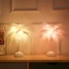 LED Feather Table Lamp Warm White Light Tree Feather Night Light Girl LED Wedding Decorative Lights Birthday Gift Home Decor New