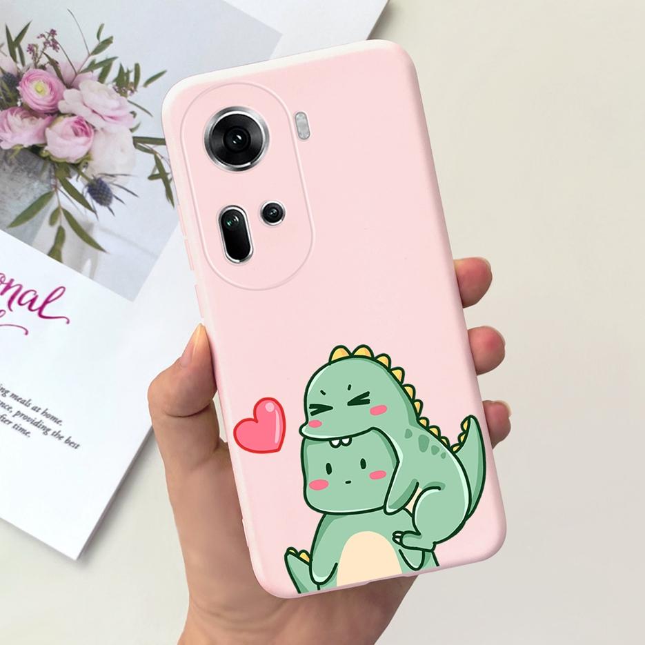 For Oppo Reno 11 5G Case CPH2599 Cute Fashion Painted Cover Soft Silicone Phone Case For Oppo Reno11 Pro Reno 11F Reno11 F Shell