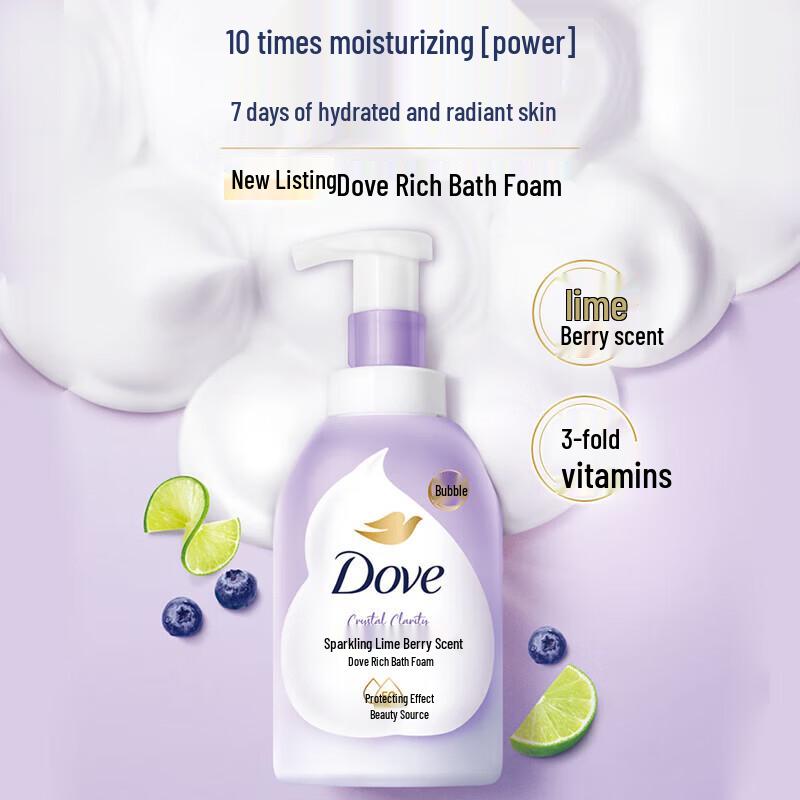 Dove Gentle Amino Acid Lime Berry Scent Shower Foam 400g