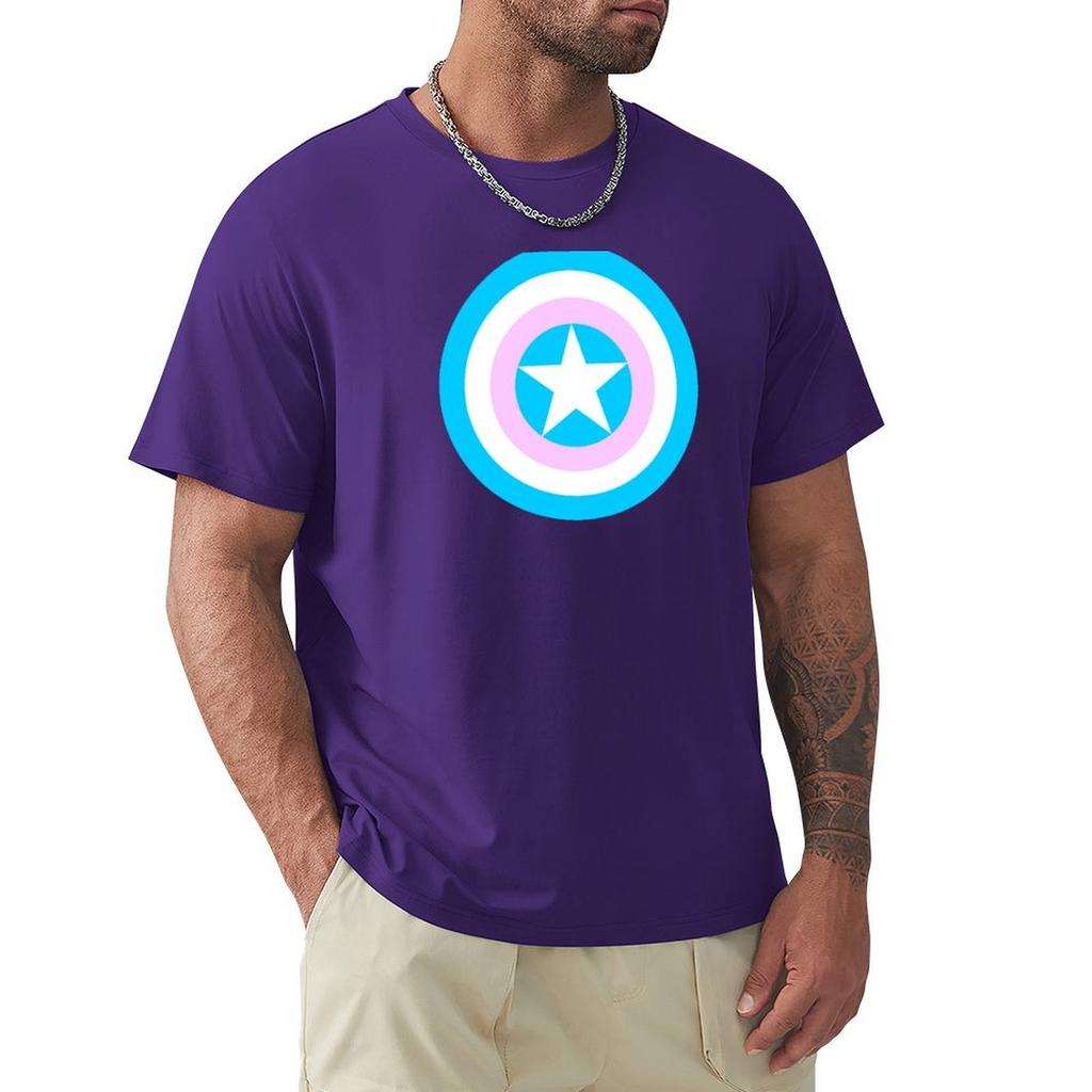 Pride Shields - Trans T-Shirt aesthetic clothes plain fitted t shirts for men